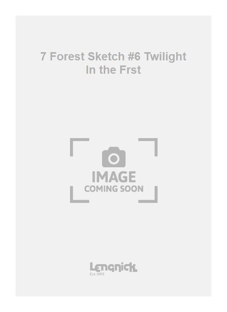 7 Forest Sketch #6 Twilight In the Frst